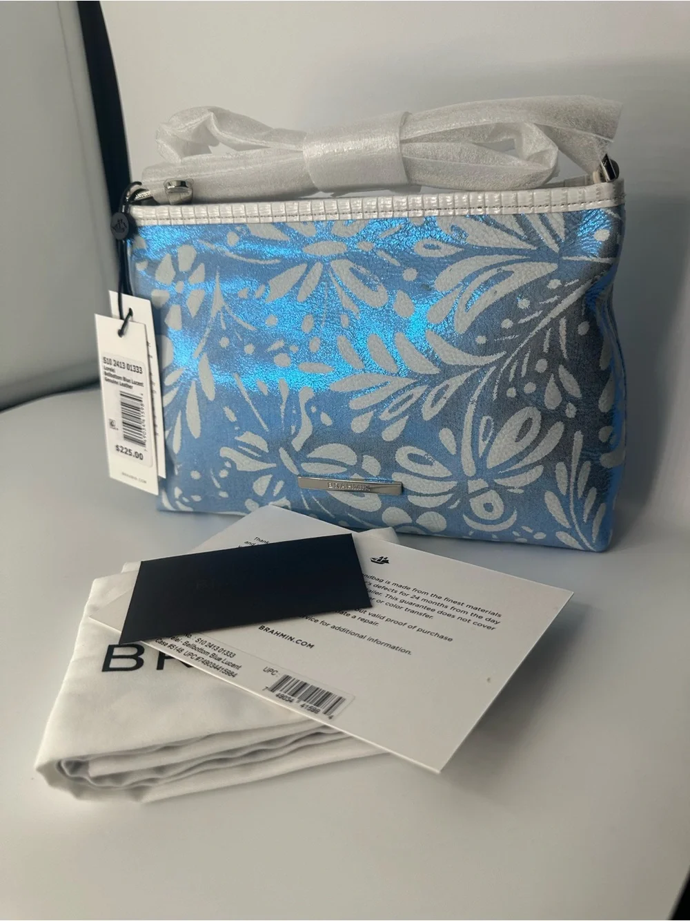 Lorelai bellbuttom blue lucent genuine leather